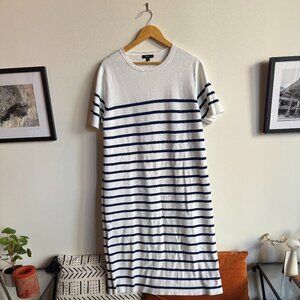 J. Crew Women's Short Sleeved Striped Sweater Dress - Plus Size.